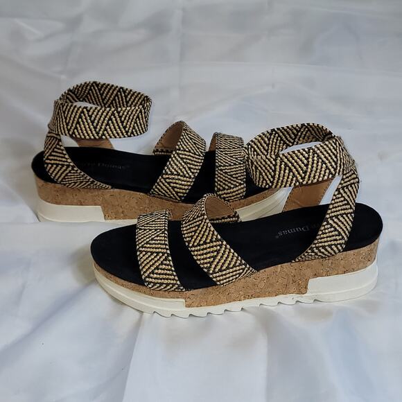 PIERRE DUMAS Drake 2 Woven Wedge Flatform Sandal Women's Size 90 - Picture 4 of 6